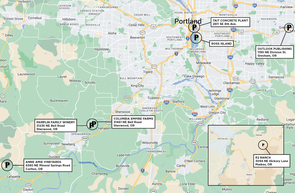 Pamplin properties map